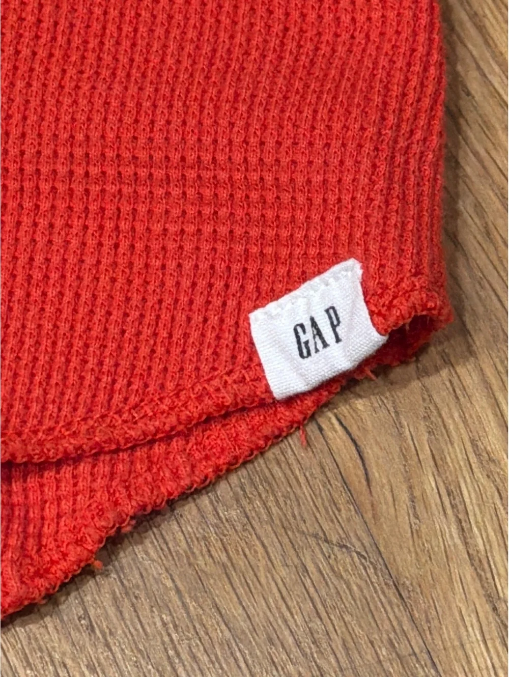 Gap Kids XL 12 years Long Sleeve Waffle Shirts Set Unisex Fall Winter Red Blue